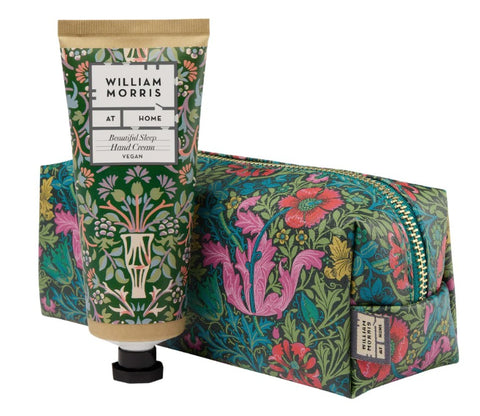 William Morris at Home Beautiful Sleep Makeup Bag with Hand Cream