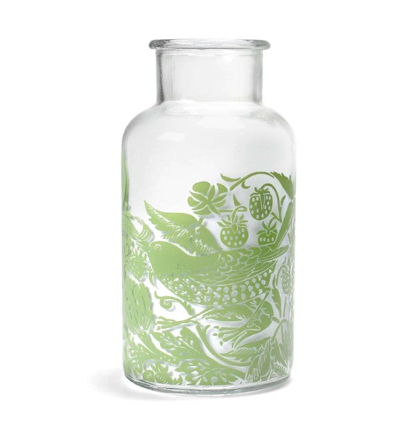William Morris Strawberry Thief Glass Vase