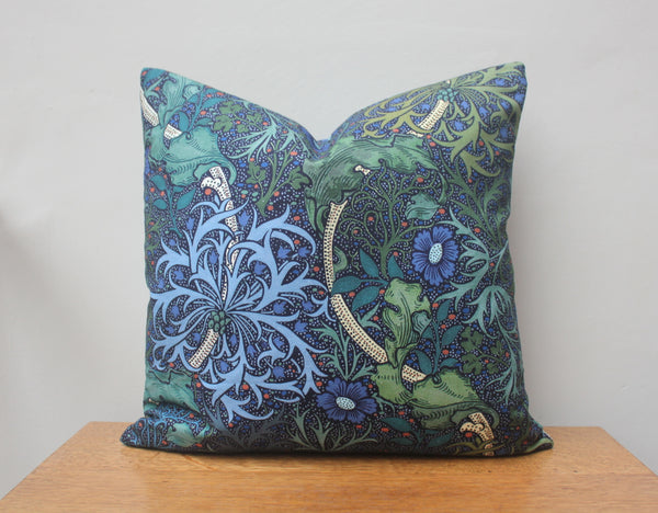 William Morris Seaweed Cushion Cover 17" x 17"