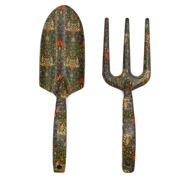 William Morris Snakeshead Fork and Trowel Garden Tool Set