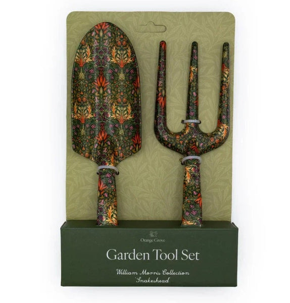 William Morris Snakeshead Fork and Trowel Garden Tool Set