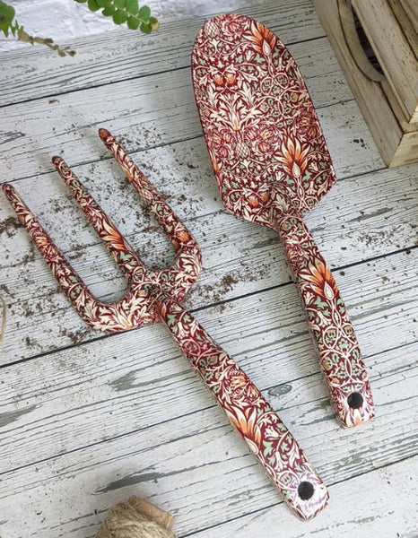 William Morris Snakeshead Fork and Trowel Garden Tool Set