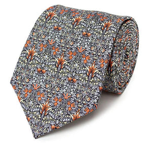 Fox & Chave William Morris Snakeshead Silk Tie