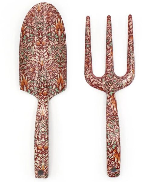 William Morris Snakeshead Fork and Trowel Garden Tool Set