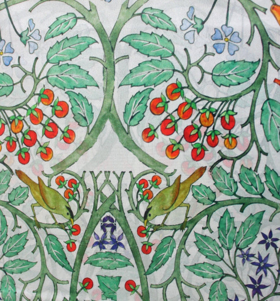 Fox & Chave Voysey Tree of Life Habotai Silk Scarf