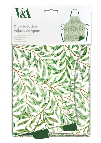 V & A Museum Willow Bough Organic Cotton Adjustable Apron