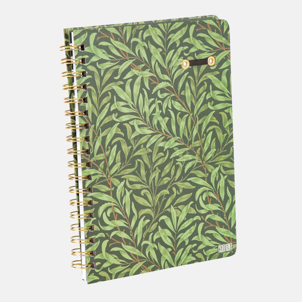 William Morris Willow B5 Lined Notebook: Day Month Marker, Ruler Conversion Info