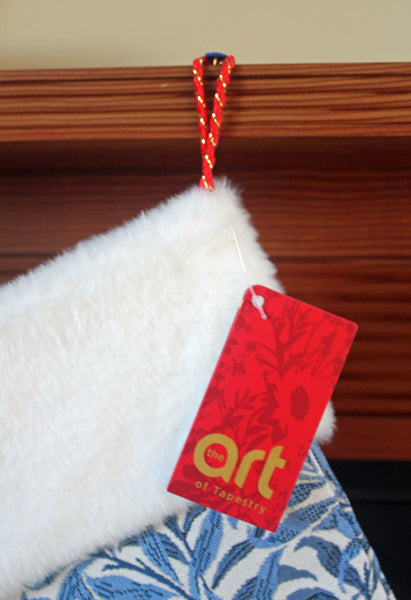 Signare Tapestry William Morris Willow Bough Blue Christmas Stocking