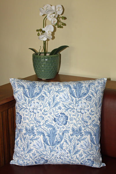 William Morris Gallery Compton Blue Cushion Cover