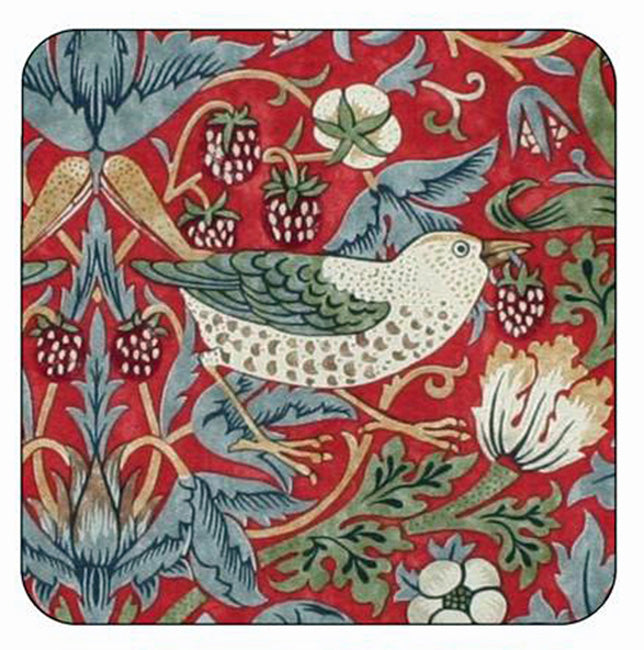<p>Quality coasters by Pimpernel in Morris & Co Strawberry Thief Red design.</p>