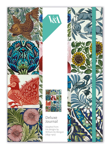 V & A William De Morgan Tiles Design Deluxe Lined Journal