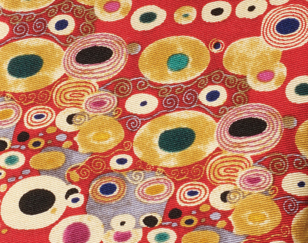 Fox & Chave Gustav Klimt Red Silk Tie