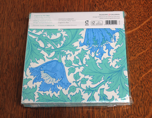 V & A Museum Anemone 20 Paper Napkins 3 Ply