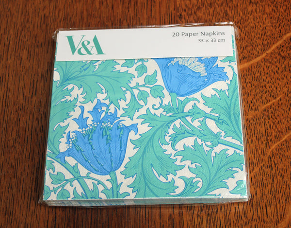 V & A Museum Anemone 20 Paper Napkins 3 Ply