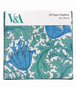 V & A Anemone 20 Paper Napkins 3 Ply