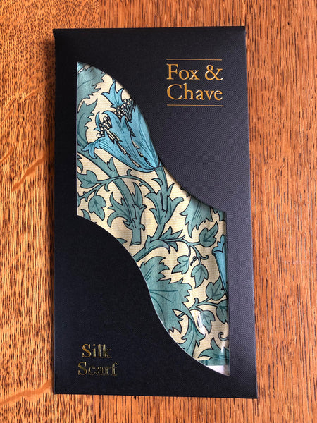 Fox & Chave Anemone Silk Scarf