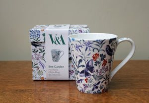 V & A Voysey Bee Garden Mug in Matching Gift Box