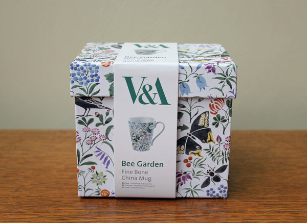 V & A Voysey Bee Garden Mug in Matching Gift Box