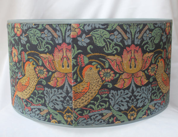 William Morris Birds Tapestry Fabric Lampshade 30 cm diameter