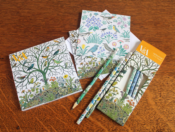 V & A Voysey Birds Note Cards