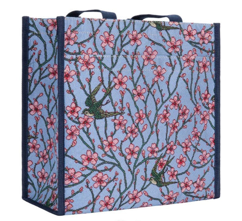 Signare Tapestry Almond Blossom and Swallow Shopper Bag