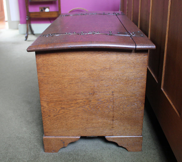 Antique Arts & Crafts Cotswold School Oak Coffer