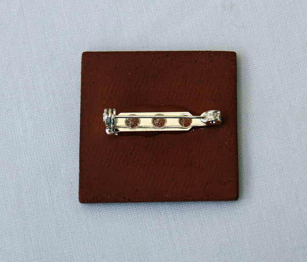 Stockwell Ceramics William De Morgan Tile Brooch