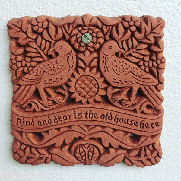 William Morris Dear House Decorative Terracotta Wall Tile
