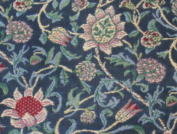 Hines of Oxford William Morris Evenlode Blue Tapestry Fabric
