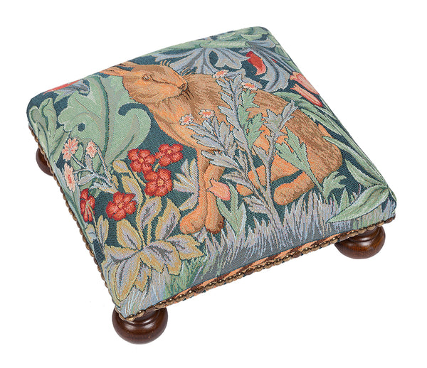 William Morris The Hare Tapestry Footstool