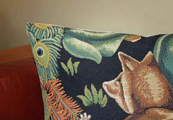 William Morris The Forest Fox Tapestry Cushion 18"