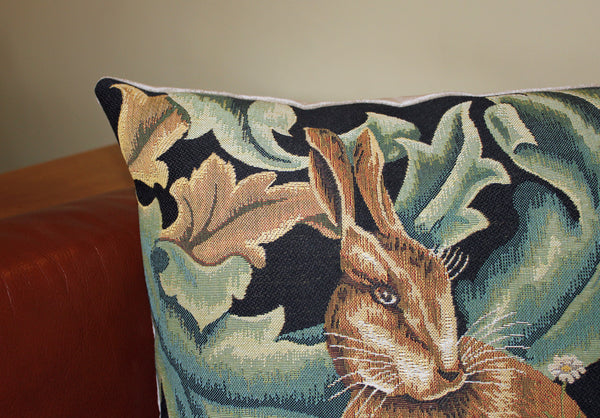 William Morris The Forest Hare Tapestry Cushion 18"