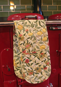Strawberry Thief Red Double Oven Glove