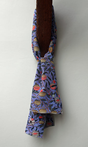 Fox & Chave William Morris Blue Fruit Silk Scarf