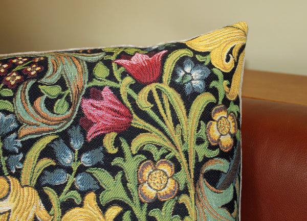 Hines of Oxford Golden Lily Tapestry Cushion 18"