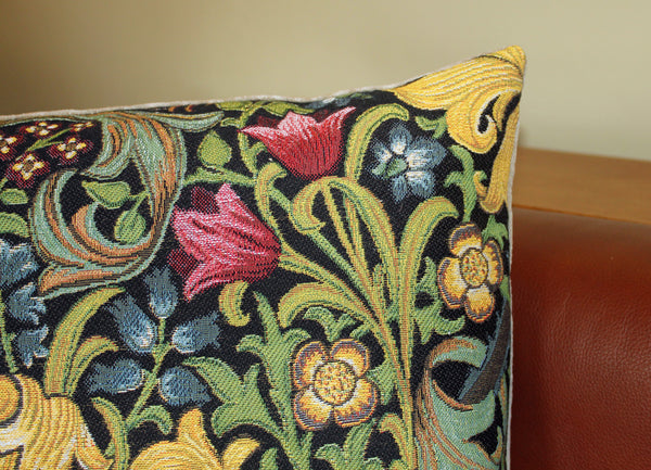 Golden Lily Tapestry Cushion 18"