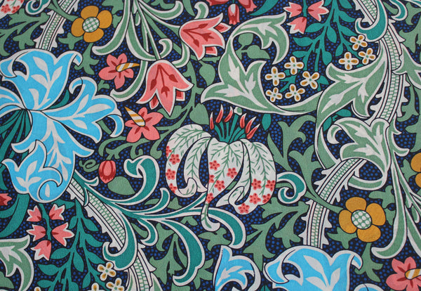 Fox & Chave William Morris Golden Lily Green Silk Scarf