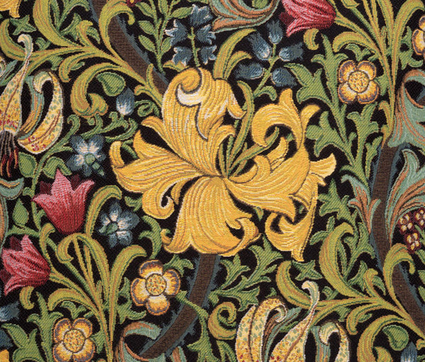 Hines of Oxford Golden Lily Tapestry Cushion 18"
