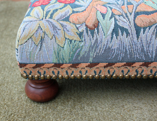 William Morris The Hare Tapestry Footstool