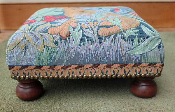 William Morris The Hare Tapestry Footstool