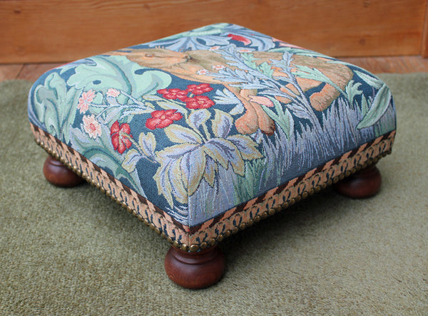 William Morris The Hare Tapestry Footstool