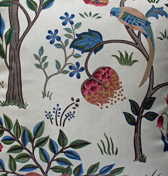 May Morris Kelmscott Tree Cushion: Morris & Co fabric