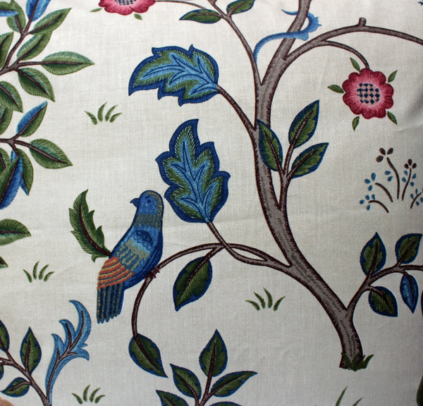 May Morris Kelmscott Tree Cushion Cover: Morris & Co fabric