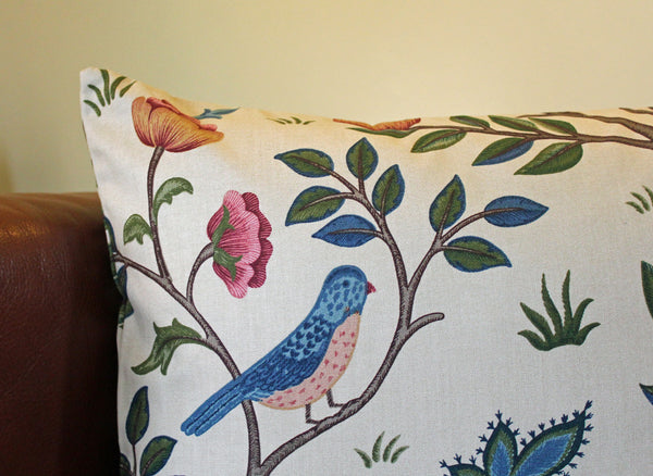 May Morris Kelmscott Tree Cushion Cover 16": Morris & Co fabric