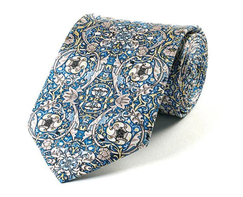 Fox & Chave William Morris Lechlade Silk Tie