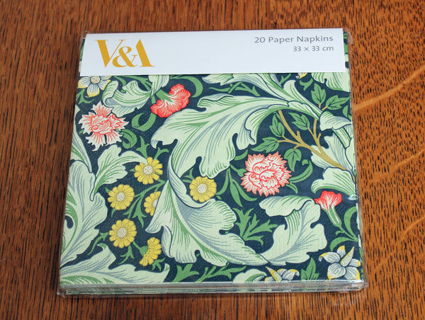 V & A Museum Leicester 20 Paper Napkins 3 Ply