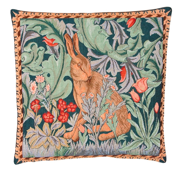 Hines of Oxford William Morris The Hare - Right - Tapestry Cushion 13"