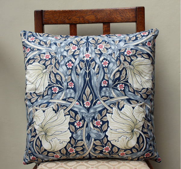<p>Cotton filled cushion in William Morris Pimpernel print made from Morris & Co. Sanderson fabric.</p>