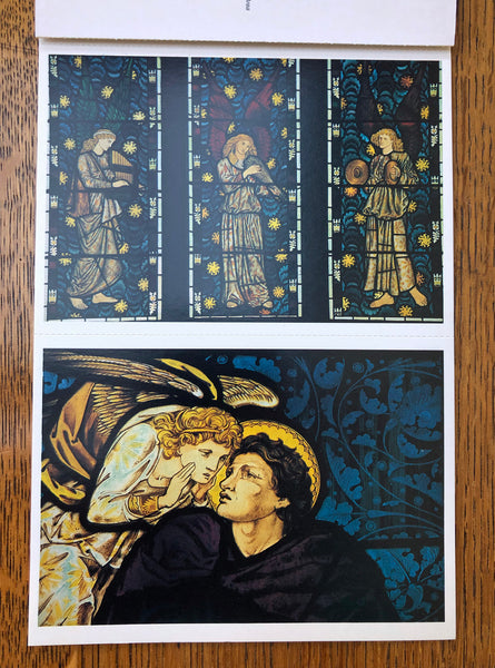 Edward Burne-Jones Stained Glass Postcard Book by Ann S Dean