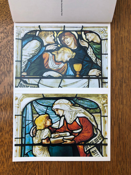 Edward Burne-Jones Stained Glass Postcard Book by Ann S Dean